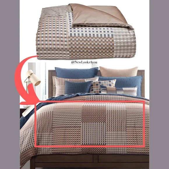 NWT Hotel Collection Patchwork Duvet Cover ONLY‎ [ Full / Queen ]